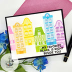 Simon Says Clear Stamps European Street Buildings 2001ssc Smitten Love Card