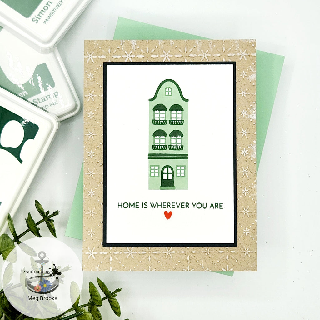 Simon Says Clear Stamps European Street Buildings 2001ssc Smitten Love Card