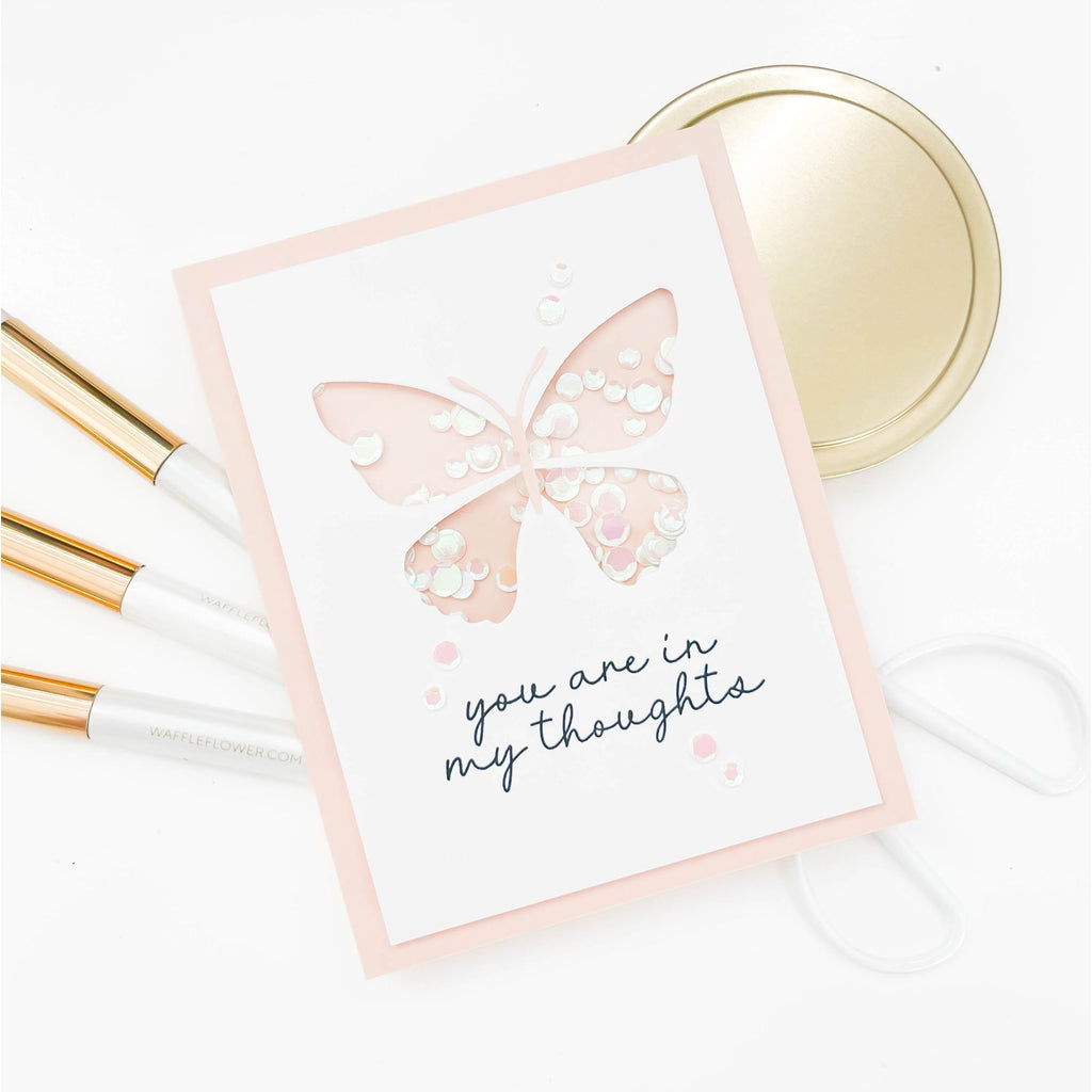 Simon Says Stamp Exquisite Butterfly Wafer Dies s999 You Are My Favorite Thinking of You Card