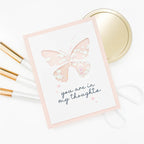 Simon Says Stamp Exquisite Butterfly Wafer Dies s999 You Are My Favorite Thinking of You Card