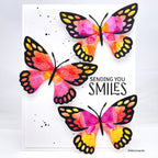 Simon Says Stamp Exquisite Butterfly Wafer Dies s999 You Are My Favorite Smiles Card