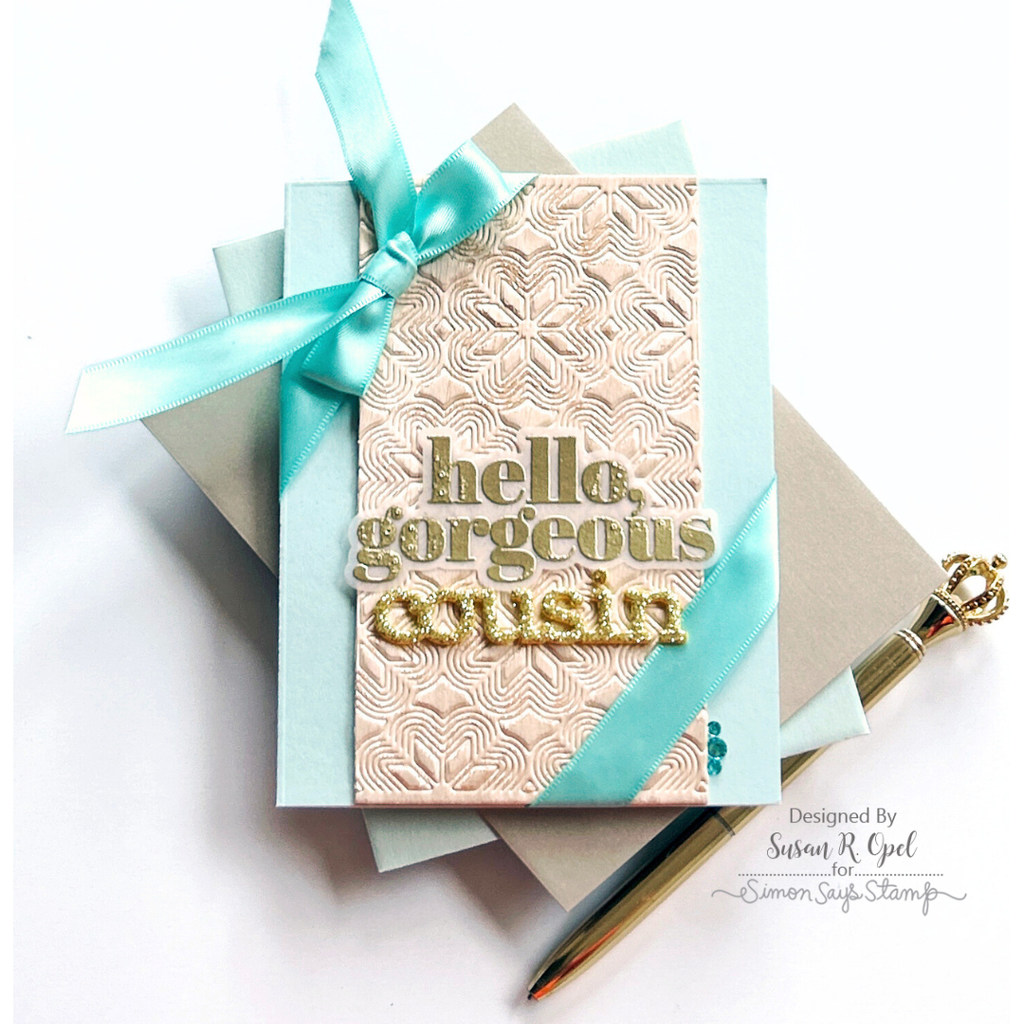 CZ Design Extended Fam Wafer Dies czd252 DieCember Cousin Card