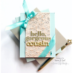 CZ Design Extended Fam Wafer Dies czd252 DieCember Cousin Card