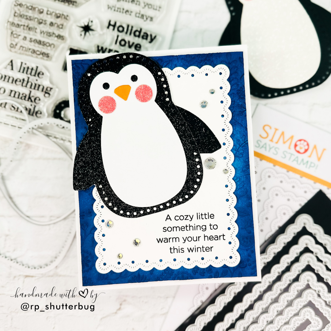 Simon Says Stamp Eyelet Layer Frames Wafer Dies s1059 DieCember Christmas Card