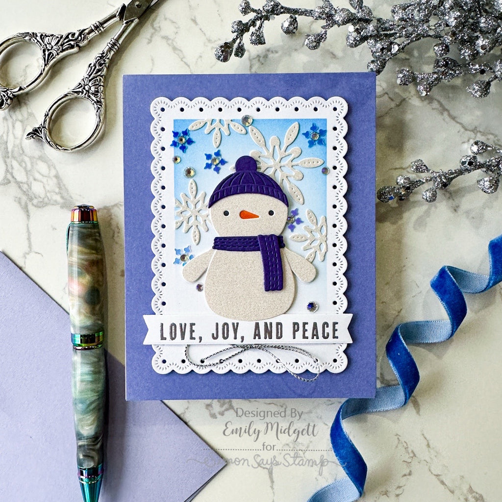 Simon Says Stamp Eyelet Layer Frames Wafer Dies s1059 DieCember Christmas Card | color-code:ALT03