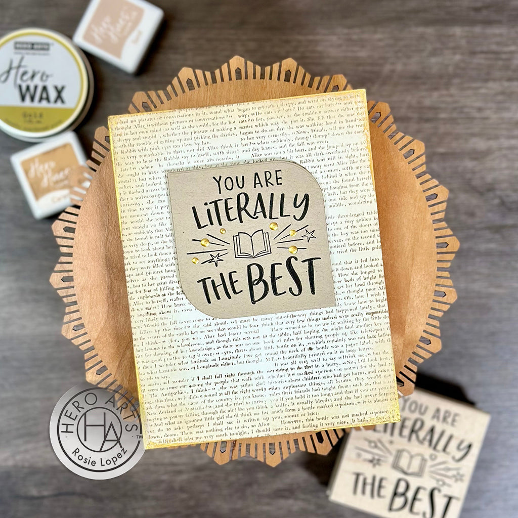 Hero Arts Mounted Rubber Stamp Literally the Best f6497 the best