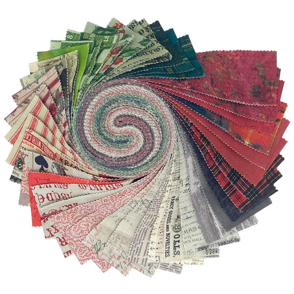Tim Holtz Fabric Seasonal Palette Perk Christmas Pack of 40