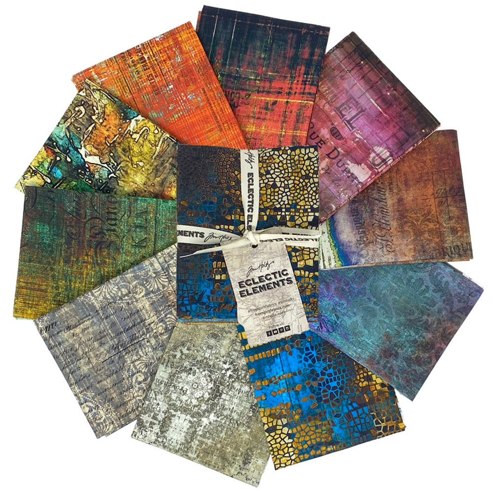 Tim Holtz Fabric Abandoned 2 Bundle of 10 Fat Quarters