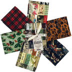 Tim Holtz Fabric Palette Canvas Cloth Seasonal Bundle of 6 Fat Quarters