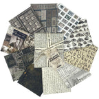 Tim Holtz Fabric Palette Charcoal Bundle of 10 Fat Quarters
