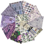 Tim Holtz Fabric Palette Purple Bundle of 10 Fat Quarters