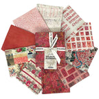 Tim Holtz Fabric Palette Red Bundle of 10 Fat Quarters