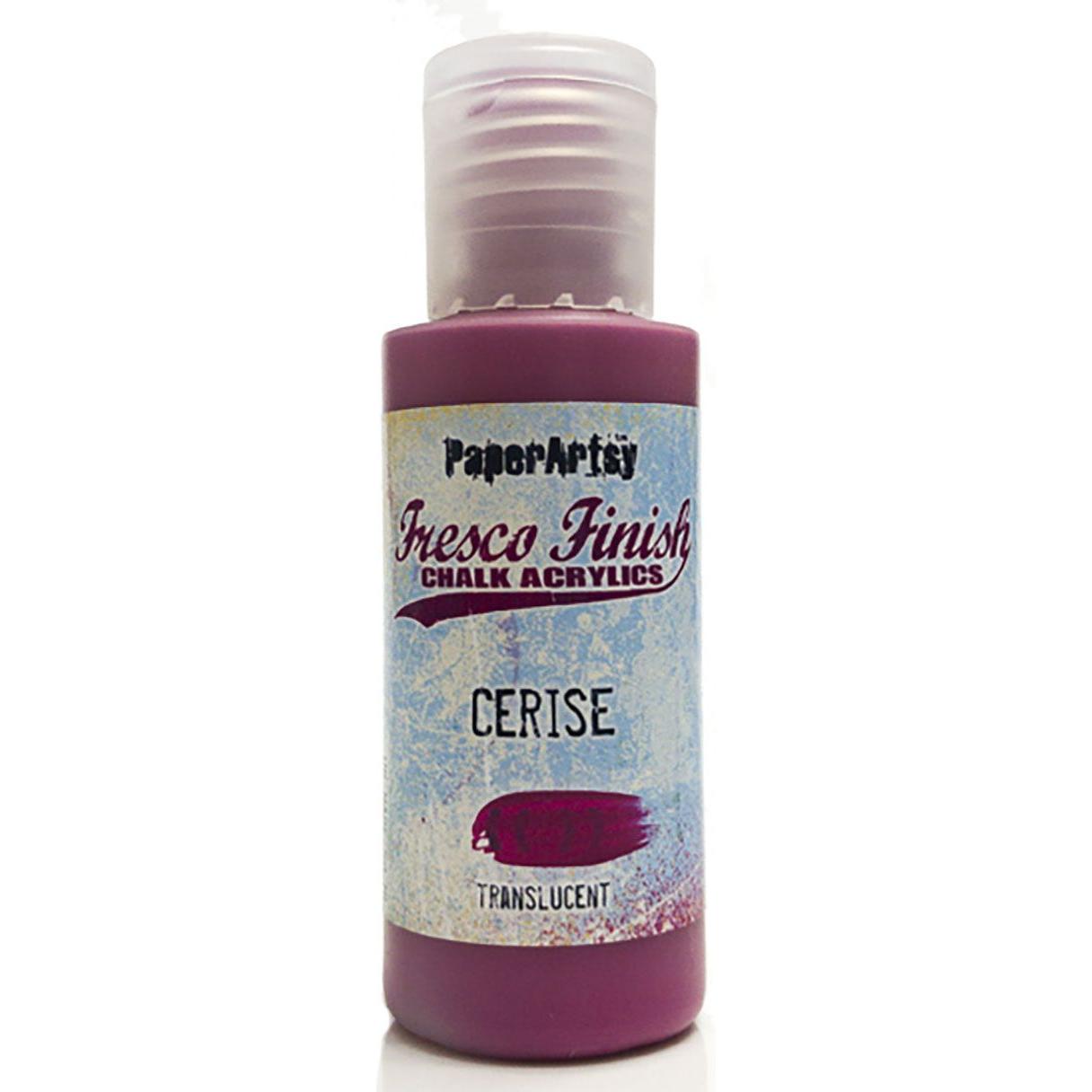 Paper Artsy Fresco Finish CERISE Chalk Acrylic Paint 1.69oz ff136