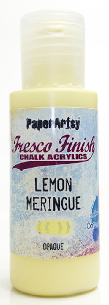 Paper Artsy Fresco Finish LEMON MERINGUE Chalk Acrylic Paint 1.69oz ff142*