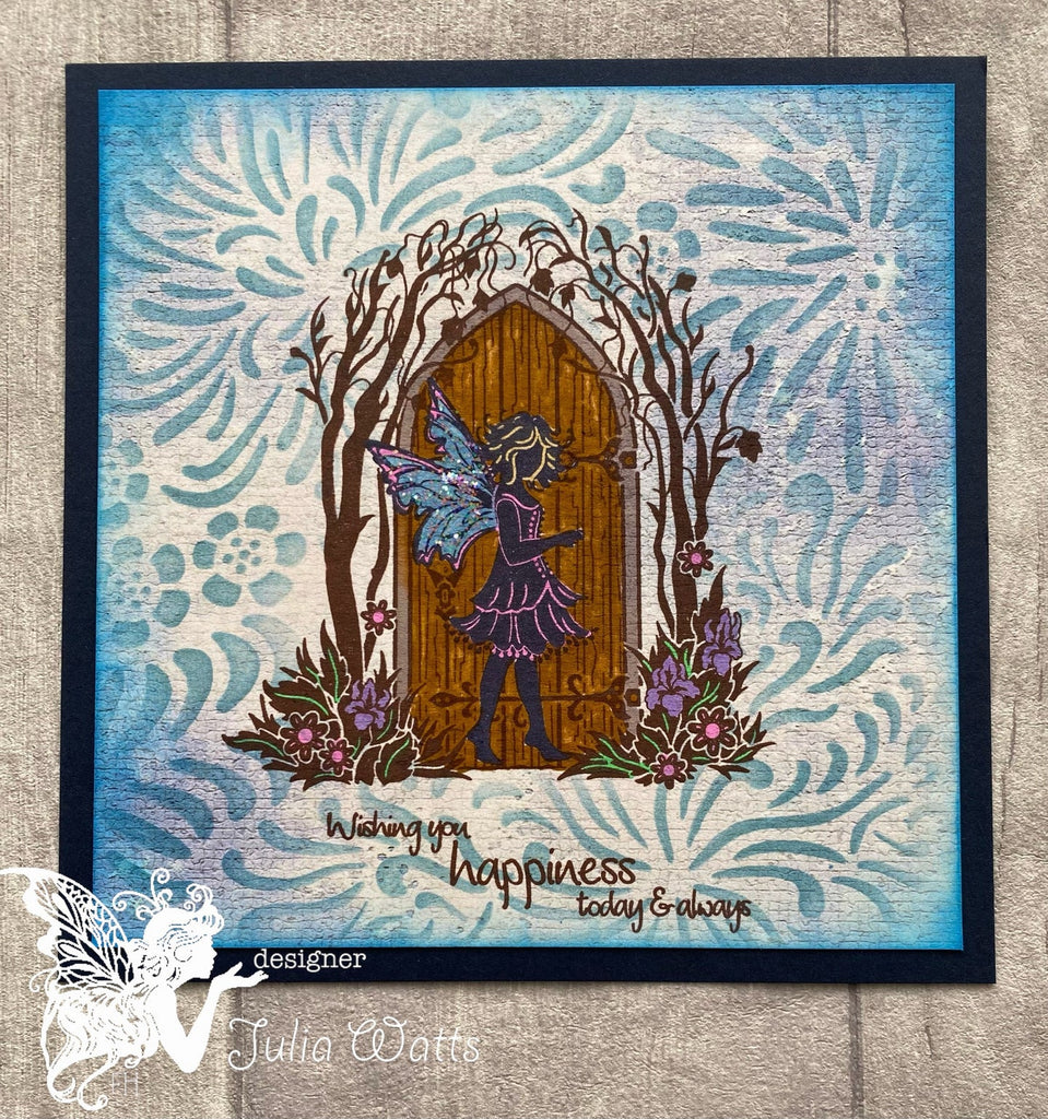 Fairy Hugs Garden Door Clear Stamps fhs-590 Door