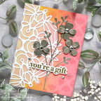 Simon Says Stamp Fine Floral Stem Wafer Dies s870 Splendor Friend Card