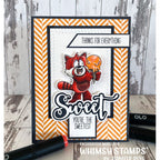 Whimsy Stamps Red Panda Fun Clear Stamps DP1116 Ice Cream