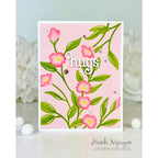 Simon Says Stamp Embossing Folder Floral Bunches sf501 Moments in Time Hugs Card | color-code:ALT10