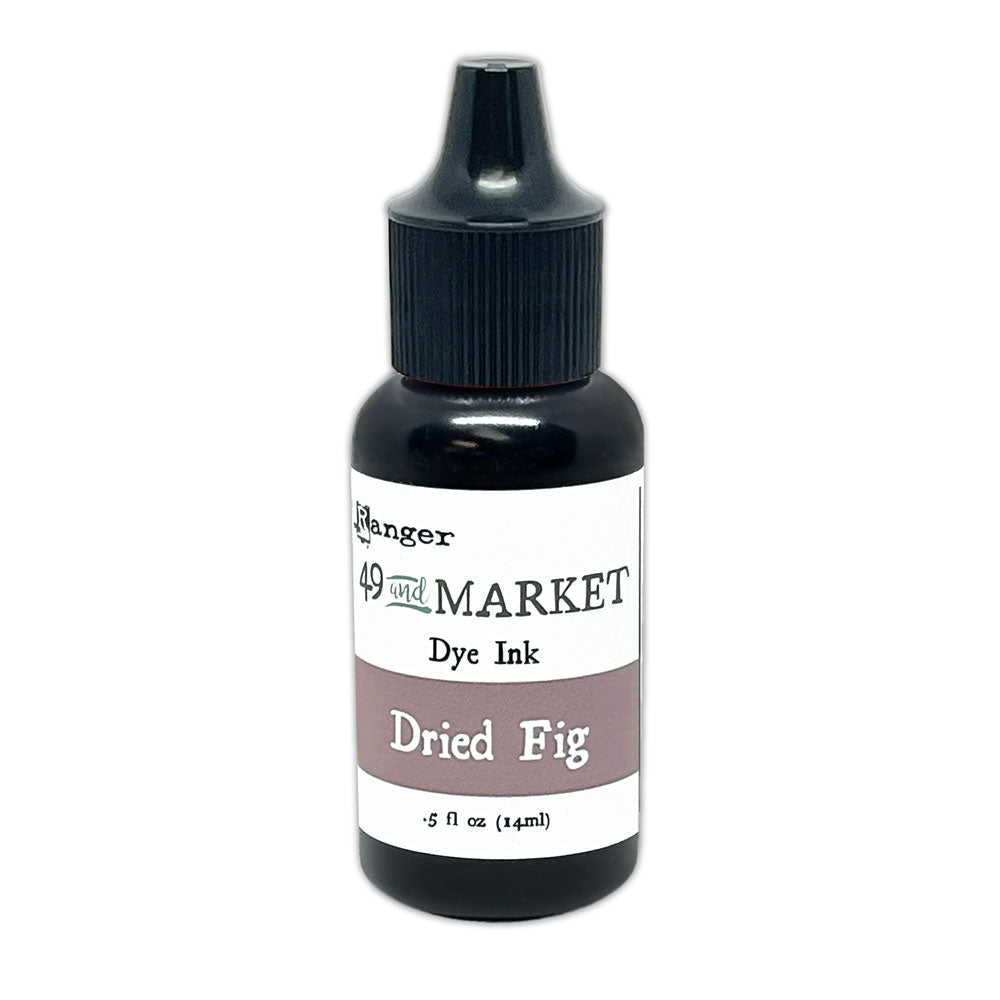 Ranger 49 and Market Dried Fig Dye Ink Pad And Reinker Bundle