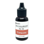 Ranger 49 and Market Terracotta Dye Ink Pad And Reinker Bundle