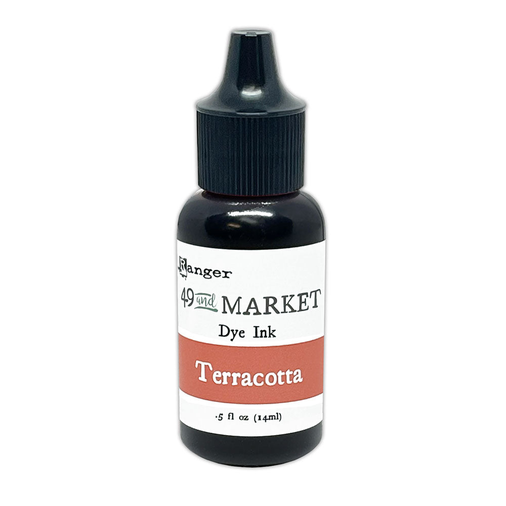 Ranger 49 and Market Terracotta Dye Ink Pad And Reinker Bundle