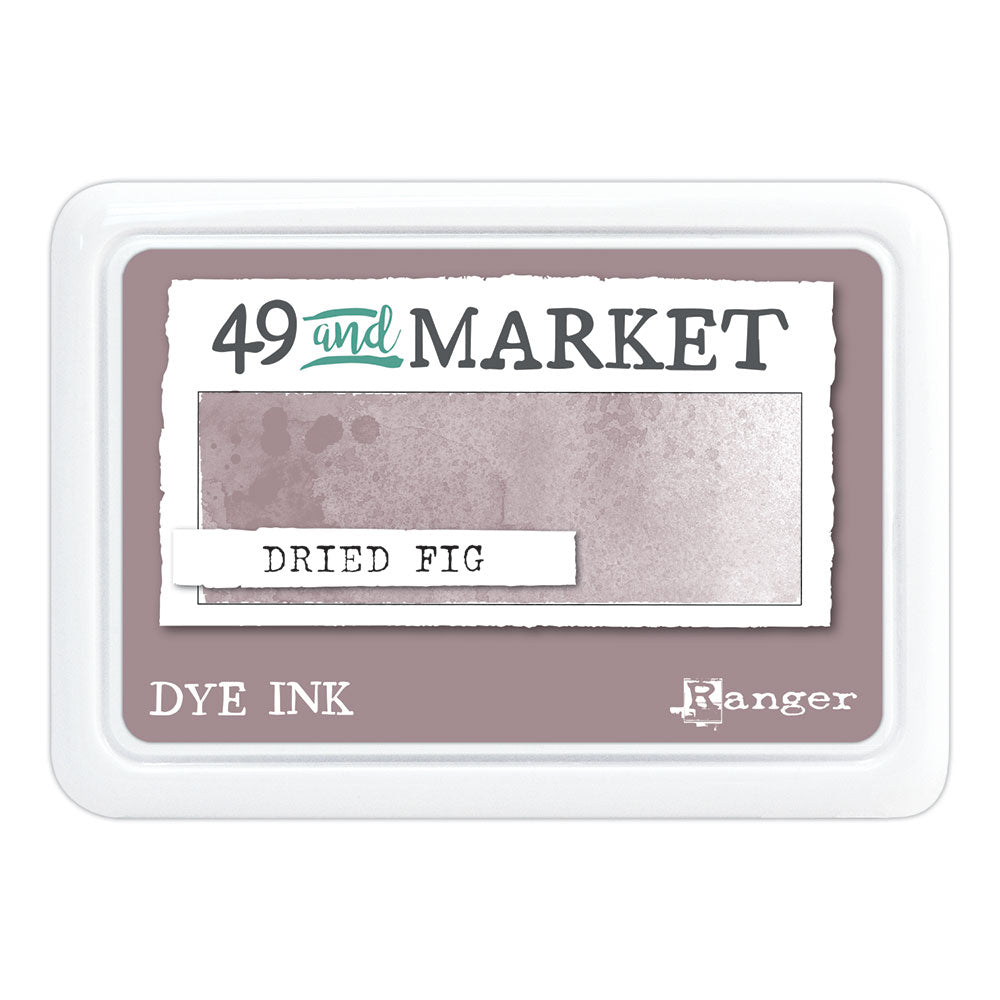 Ranger 49 and Market Dried Fig Dye Ink Pad And Reinker Bundle