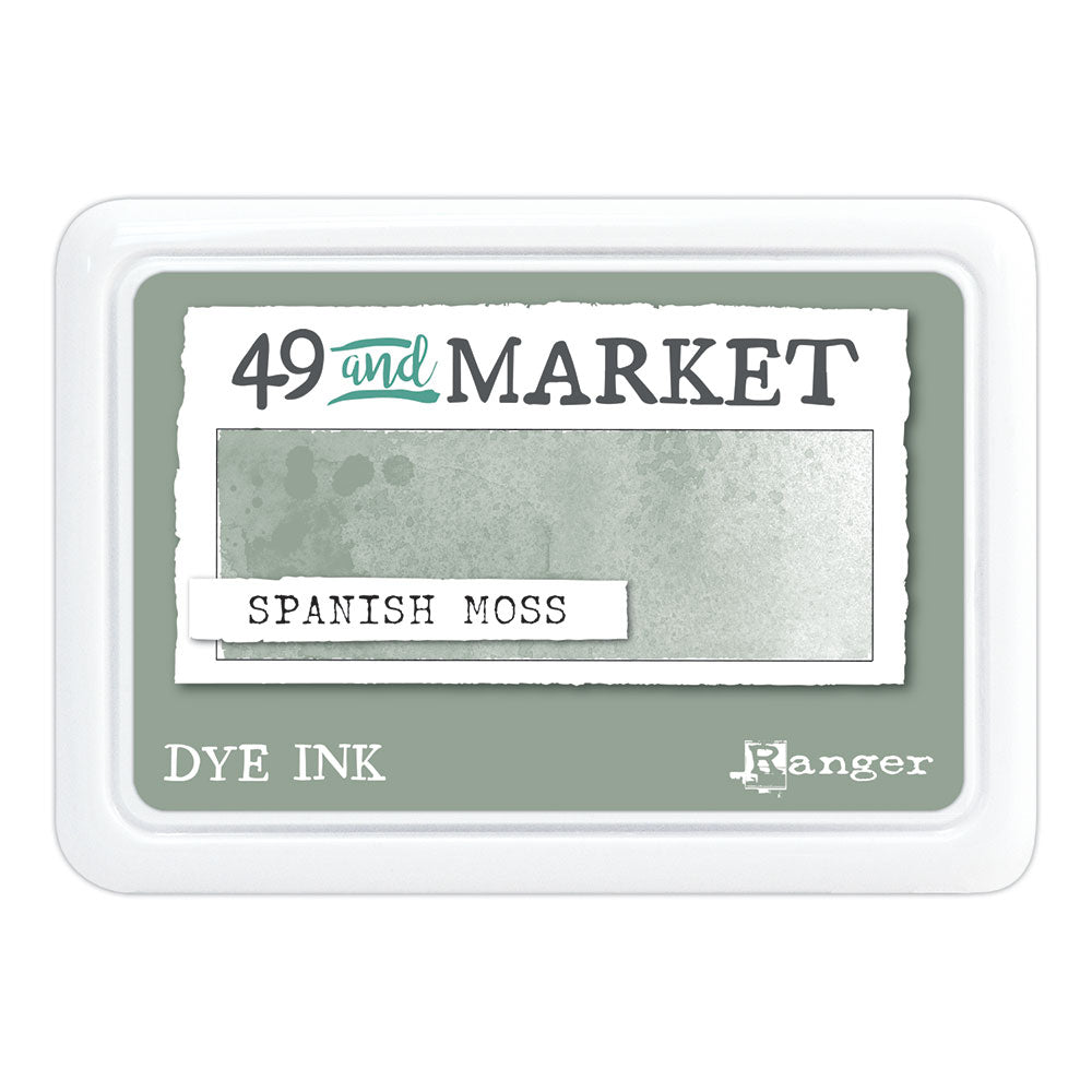 Ranger 49 and Market Spanish Moss Dye Ink Pad And Reinker Bundle