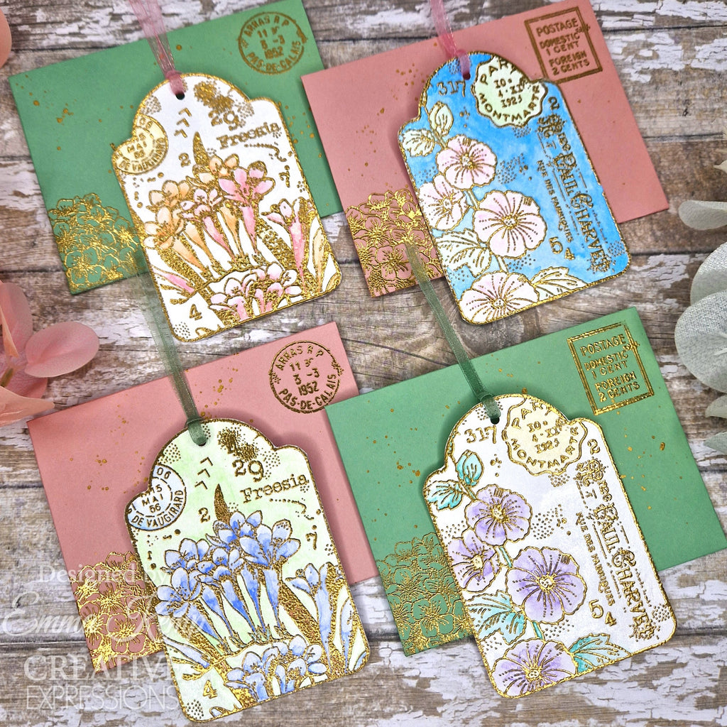 Woodware Craft Collection Garden Tags Clear Stamps frb006 tags