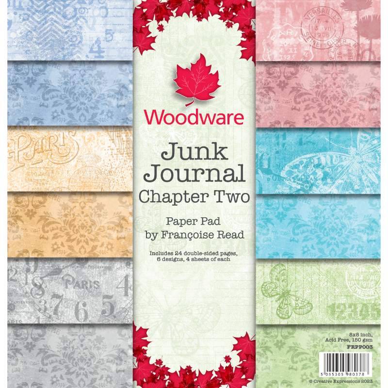 Woodware Craft Collection Junk Journal Chapter Two Paper frpp003