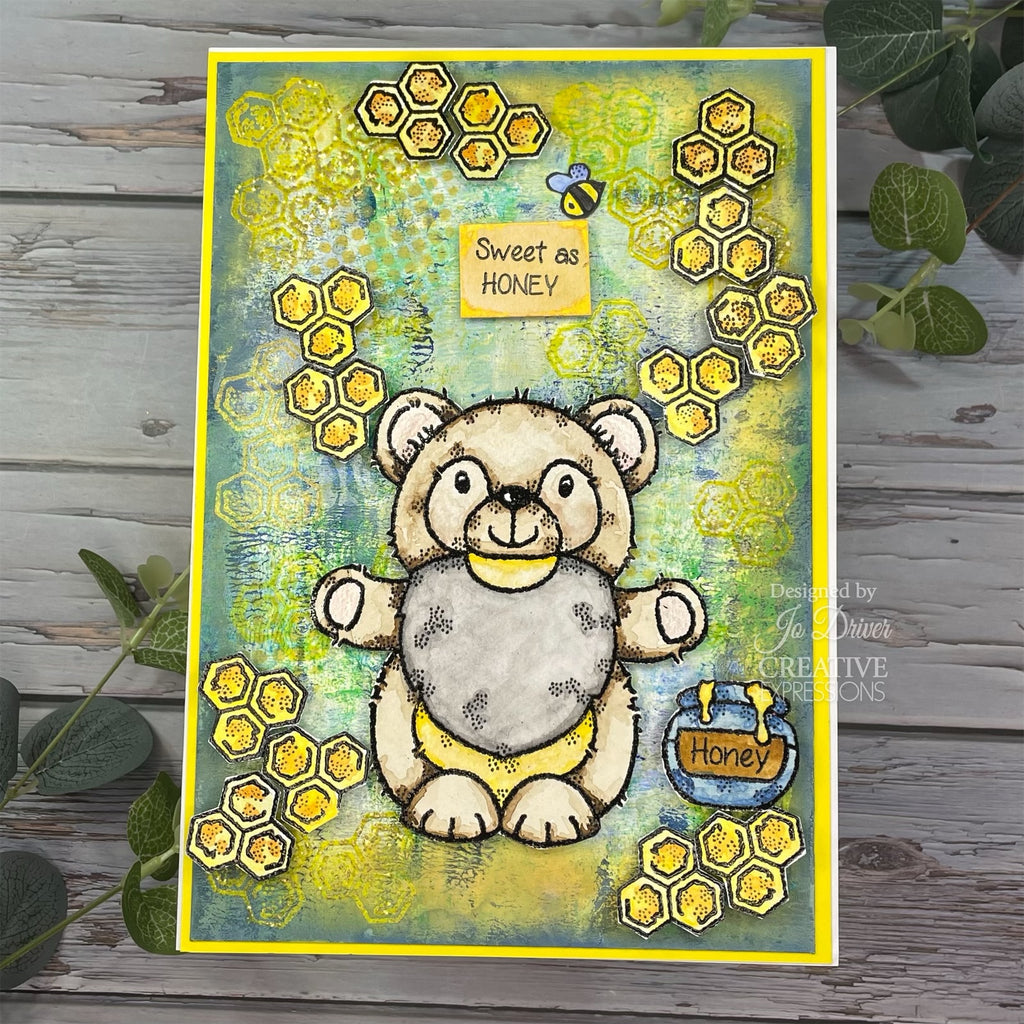 Woodware Craft Collection Honey Bear Gnome Clear Stamps frs1032 sweet as honey