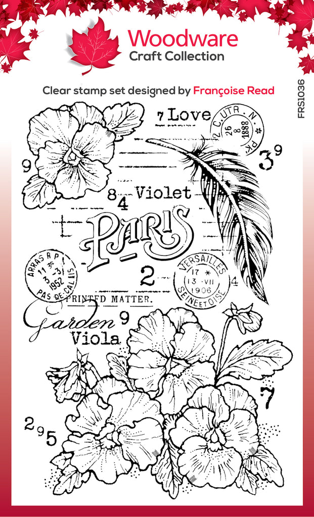 Woodware Craft Collection Viola Clear Stamp frs1036
