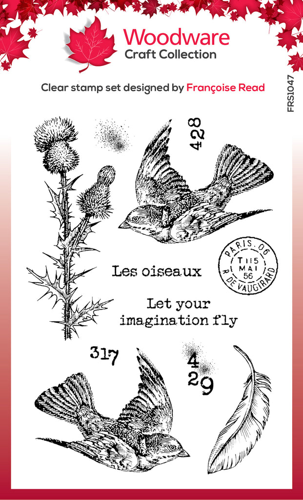 Woodware Craft Collection Flying Birds Clear Stamps frs1047
