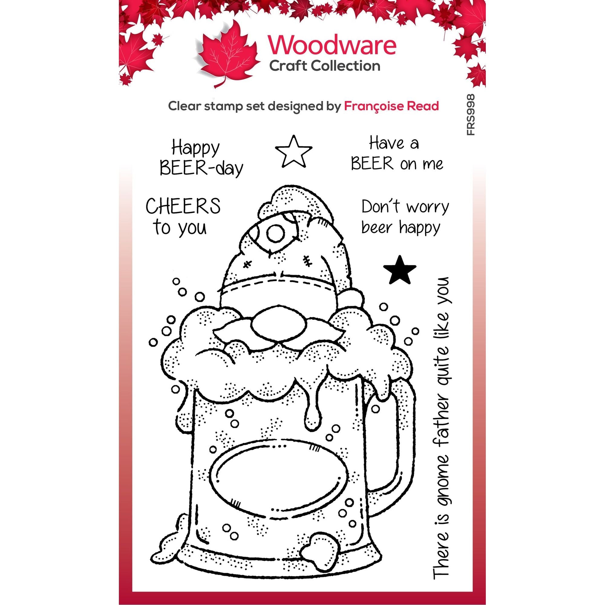 Woodware Beer Gnomes Stamp Set Woodware Beer Gnomes Stamp Set