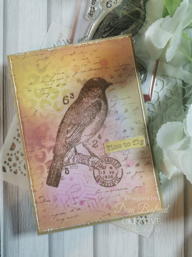 Woodware Craft Collection Kasbah 6x6 Stencil frst083 time to fly