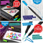 Faber-Castell Black Edition Felt Tip Brush Pen Set fc116451 info