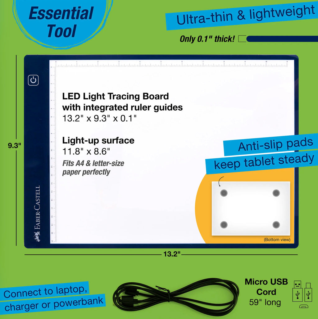Faber-Castell Led Light Tracing Board fc770335 dimensions and features
