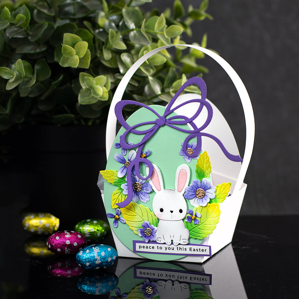 Simon Says Stamp Fable Cute Bunny Wafer Dies s1148 Beautiful Moments Easter Basket