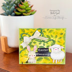 Simon Says Stamp Fable Cute Bunny Wafer Dies s1148 Beautiful Moments Easter Card