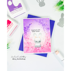 Simon Says Stamp Fable Cute Bunny Wafer Dies s1148 Beautiful Moments Easter Card