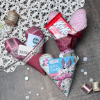 Tim Holtz Fabric Palette Red Bundle of 10 Fat Quarters Fabric Pocket Hearts | color-code:ALT01