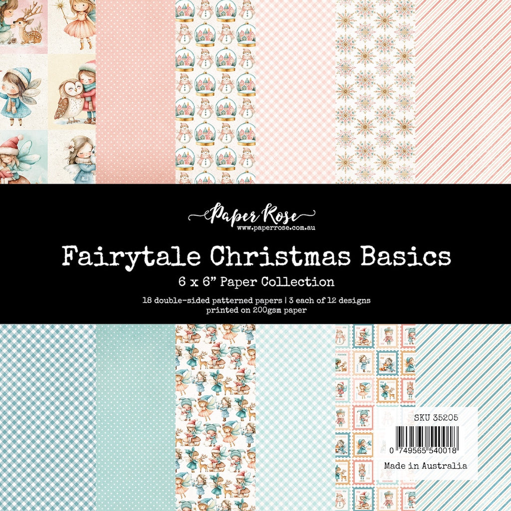Paper Rose Fairytale Christmas Basics 6x6 Paper Pack 35205