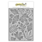 Honey Bee Fall Leaves 3D Embossing Folder hbef-009 in package