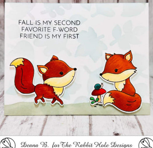 The Rabbit Hole Designs Fall Foxes Clear Stamps TRH-215 two