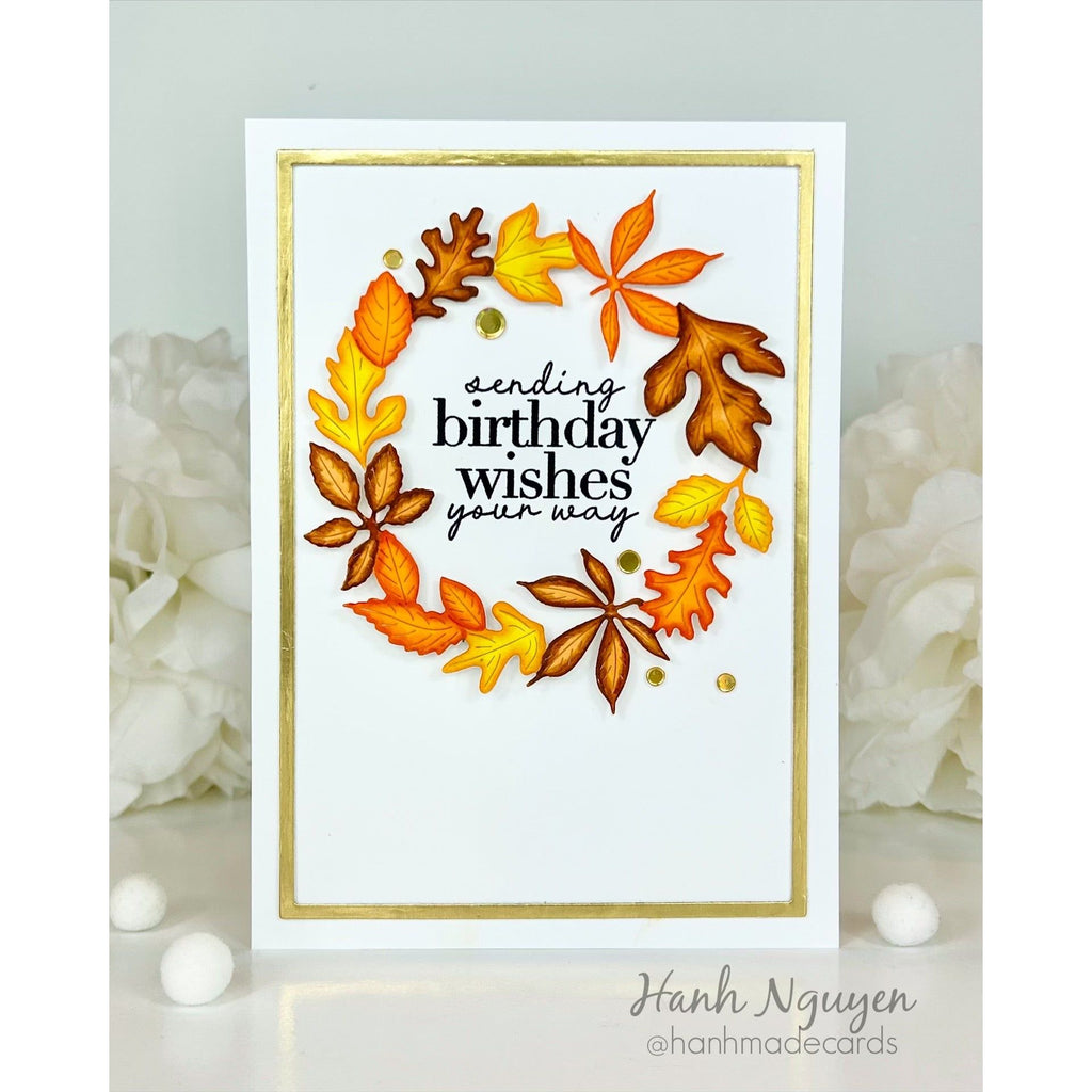 Simon Says Stamp Fall Wreath Wafer Dies s1077 STAMPtember Birthday Card | color-code:ALT04
