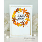 Simon Says Stamp Fall Wreath Wafer Dies s1077 STAMPtember Birthday Card | color-code:ALT04