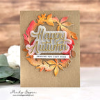 Simon Says Stamp Fall Wreath Wafer Dies s1077 STAMPtember Autumn Card | color-code:ALT01