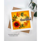Simon Says Stamp Fall Wreath Wafer Dies s1077 STAMPtember Thankful Card
