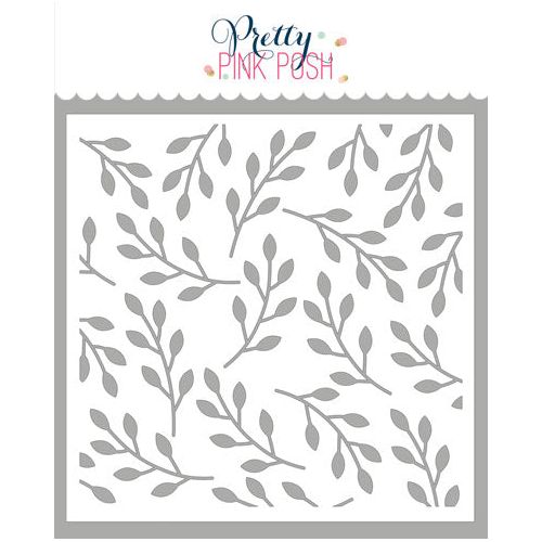 Pretty Pink Posh FALLING BRANCHES Stencil
