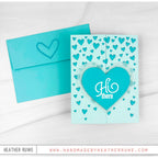 Simon Says Stamp Falling Hearts Wafer Die Plate 1544sd Beautiful Moments Hi Card