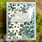 Simon Says Stamp Falling Snowflakes Acetate Foil Transfer Sheets 1006ssa Festive Fun Christmas Card